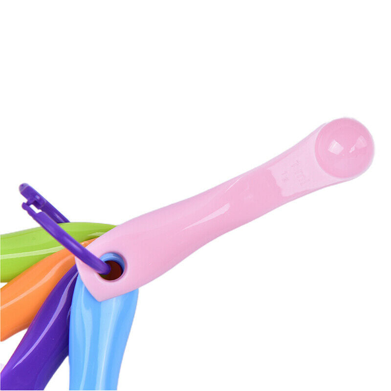 5pcs/set Measuring Spoons Colorful Plastic Sugar Cake Baking Sp..l8