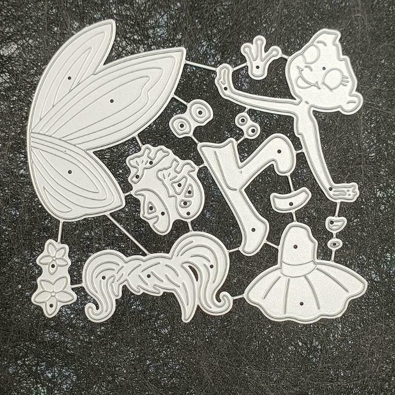 Fairy Metal Cutting Dies Stencil Scrapbooking DIY Album Stamp Paper Card Mold