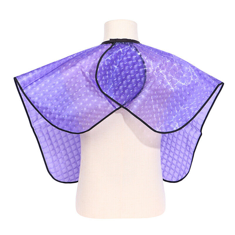 Short Style Hairdressing Cape Hair Dye Shawl Reusable Waterproof Salon Cl Hy KX