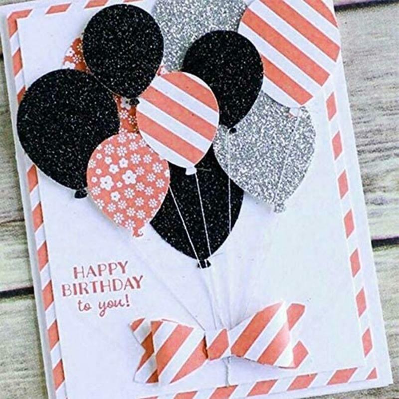 Balloon Metal Cutting Dies Stencil DIY Scrapbooking Album Paper Card Template