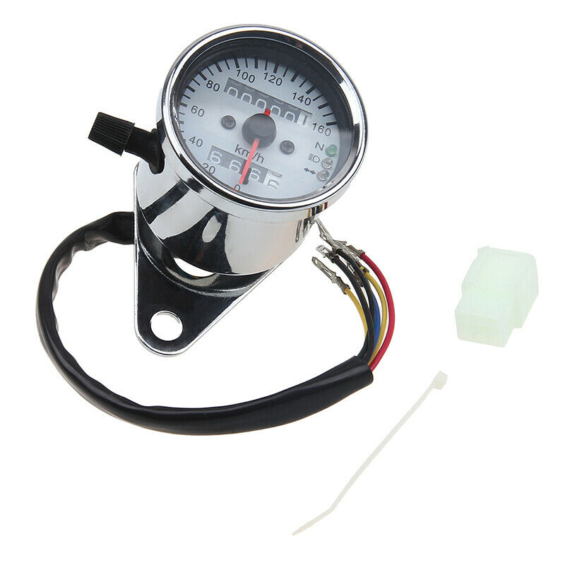 Motorcycle Gauge Internal Odometer Speedometer LED Universal Dirt Bikes Scooter