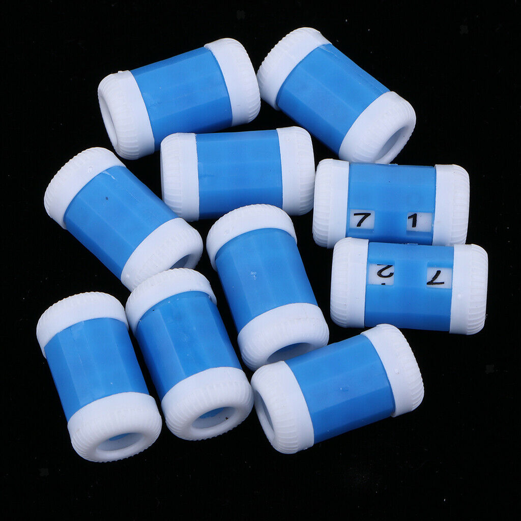 Qty 5 Wooden Embroidered Hoop 22mm + â€‹Knitting Needle Counter DIY Crafts Tools