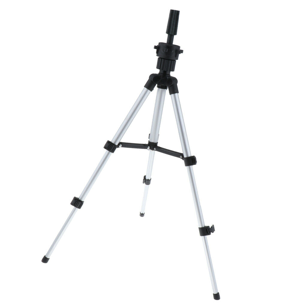 1Pcs Tripod Wig Stand Rack, Metal 360Â° Adjustable Cosmetology Hairdressing