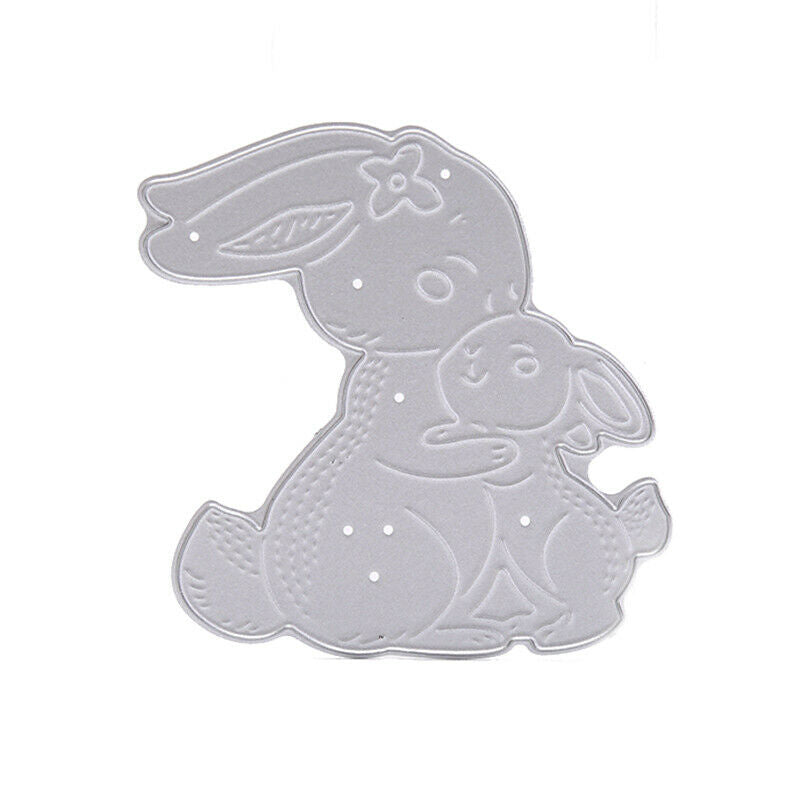 Rabbit Metal Cutting Dies Stencil Scrapbooking DIY Embossing Easter Decor.l8