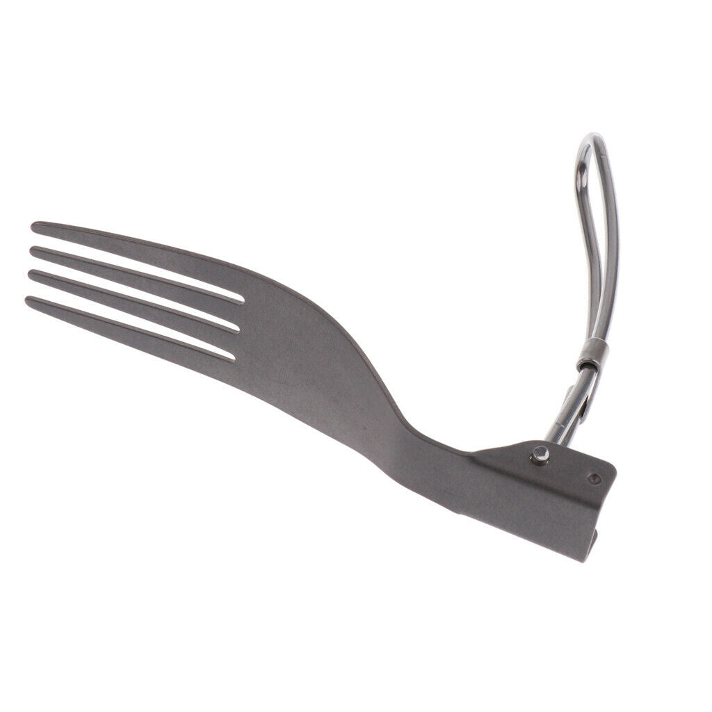 Foldable Outdoor Camping Travel Cutlery Set 1 Piece Fork + 1 Piece Spoon