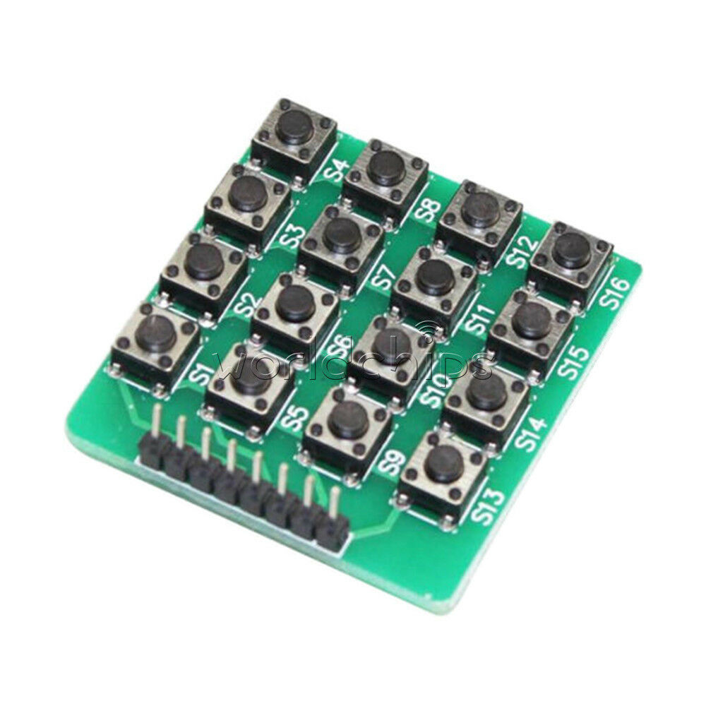 2PCS 4*4 Matrix 16 Keypad Keyboard 16 Botton Module MCU Green Board for Arduino