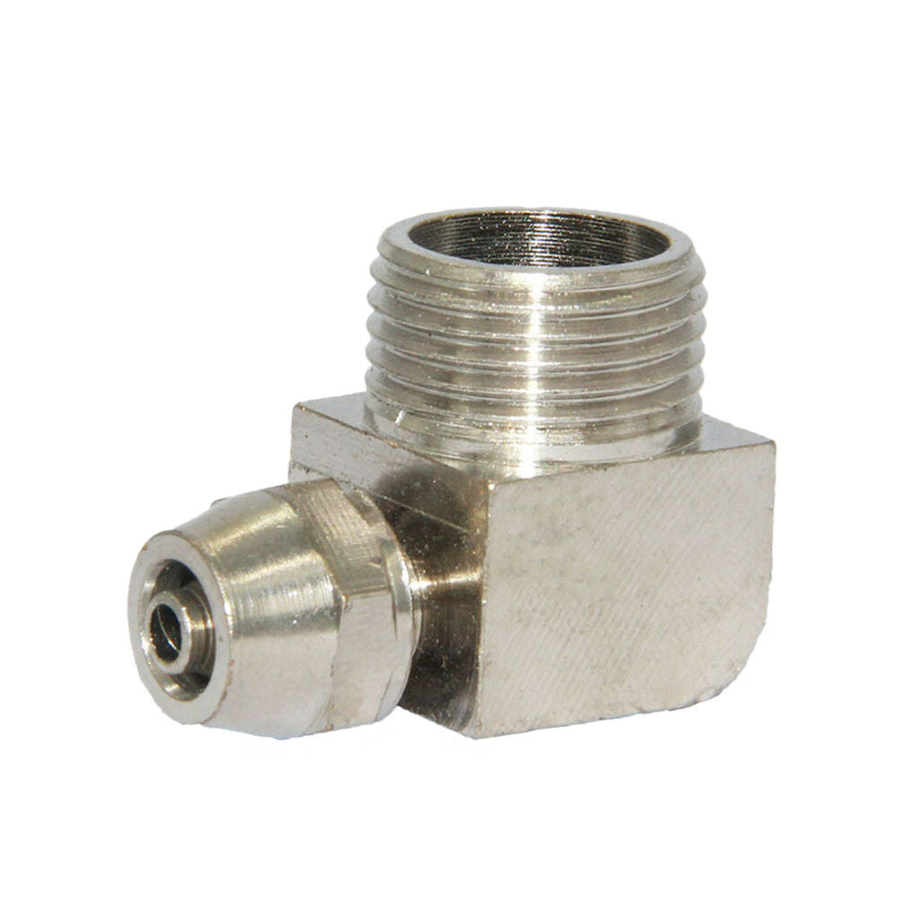 3/8''6mm Brass Barbed Hose Tube Right Angle Joint Fittings Pipe Connector