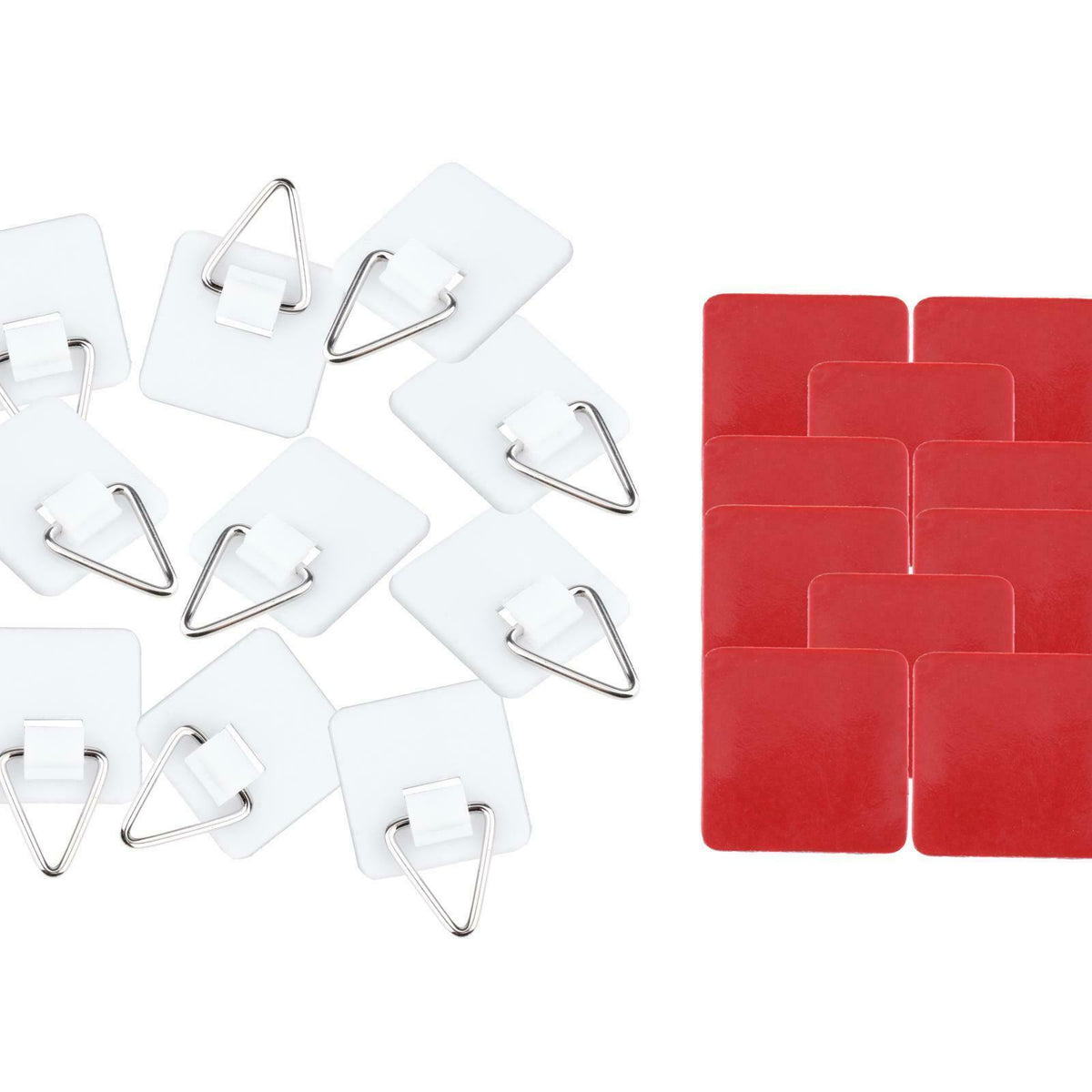 10Pcs Adhesive Disk Dish Hanger Set Vertical Plate Holder Wall Hanging