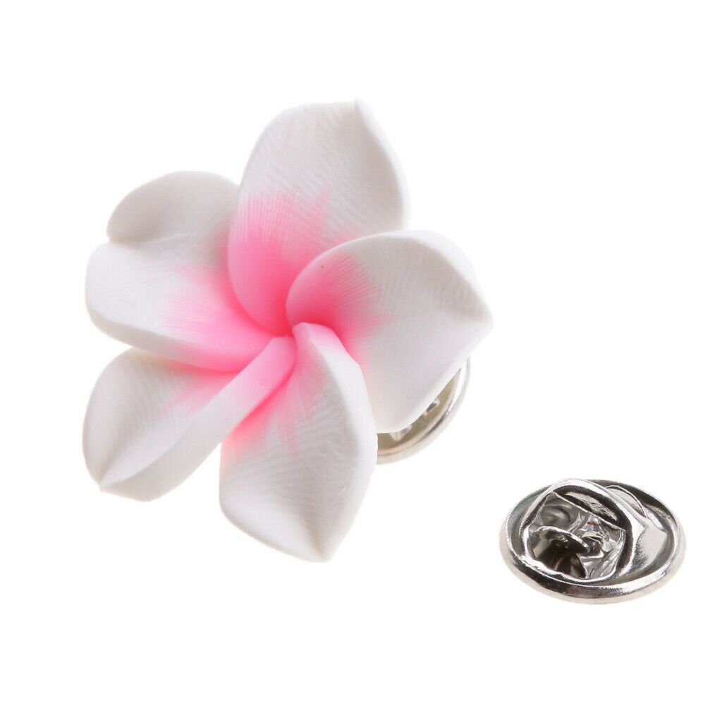 Women Men's Dress Flower Brooch Pin Corsage for Party Wedding Xmas White2