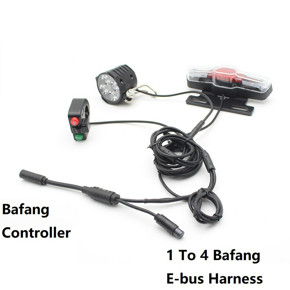 24-60V Ebike Headlight Tail Rear Lights Set for Bafang BBS01 02 HD Brake lights