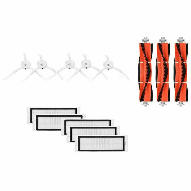 Accessories For  MI Robot Vacuum 5Pcs Main Brush 5Pcs Filters 5Pcs Side BrusheZ3