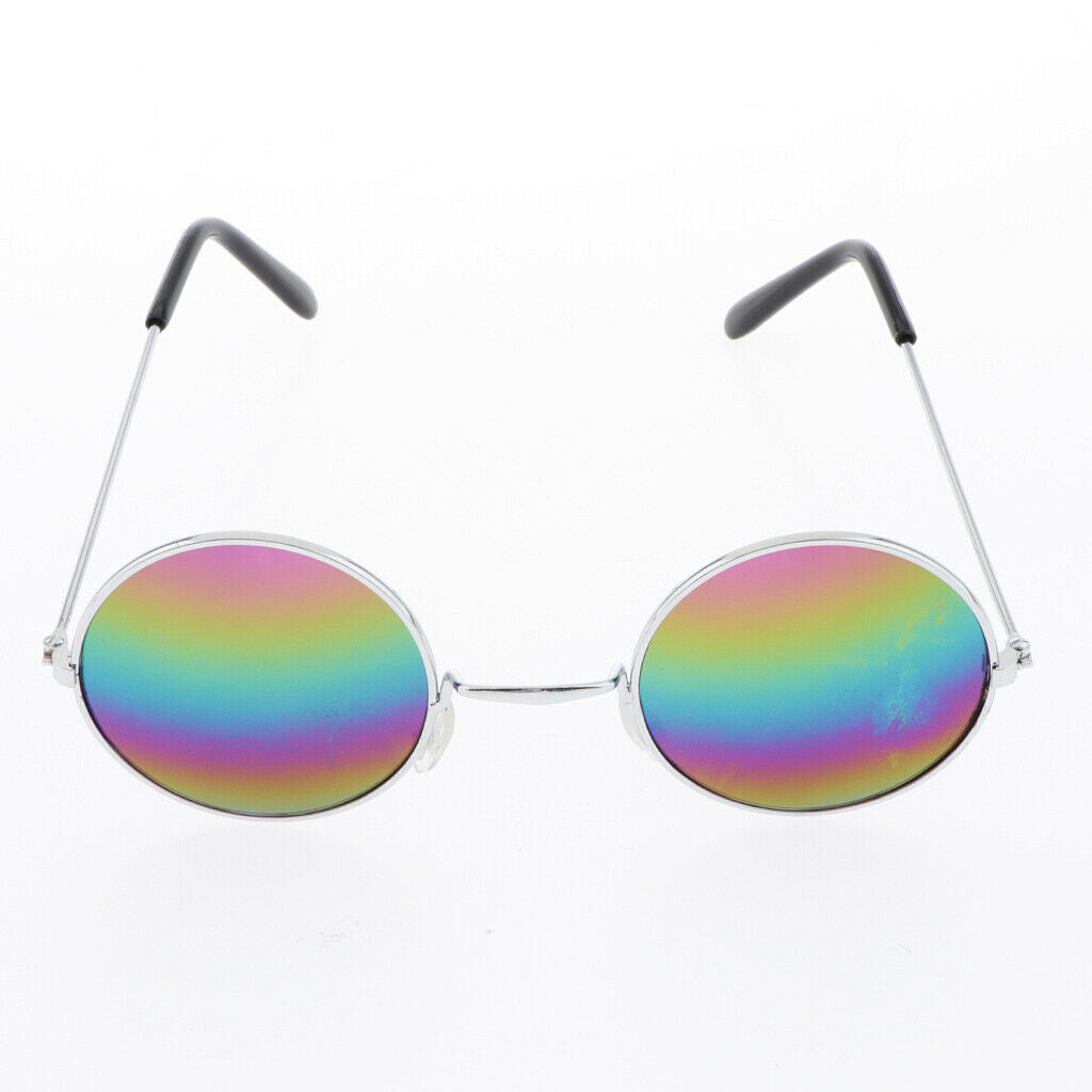 Peace Sign Pendant Necklace Rainbow Sunglasses 60s 70s Halloween Dress Up