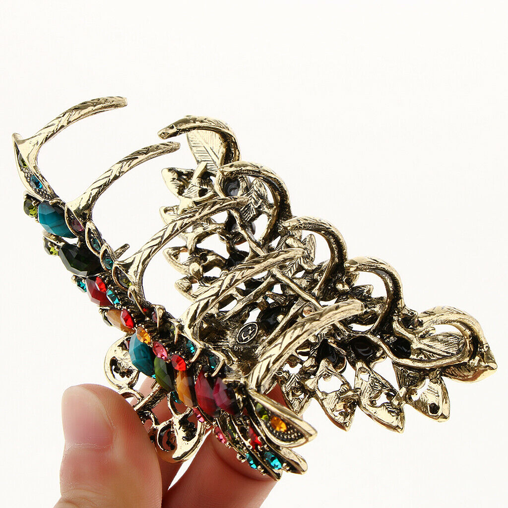 Large Turquoise Hair Claw Jaw Pins Barrette Hair Updo Grip Hair Jewelry