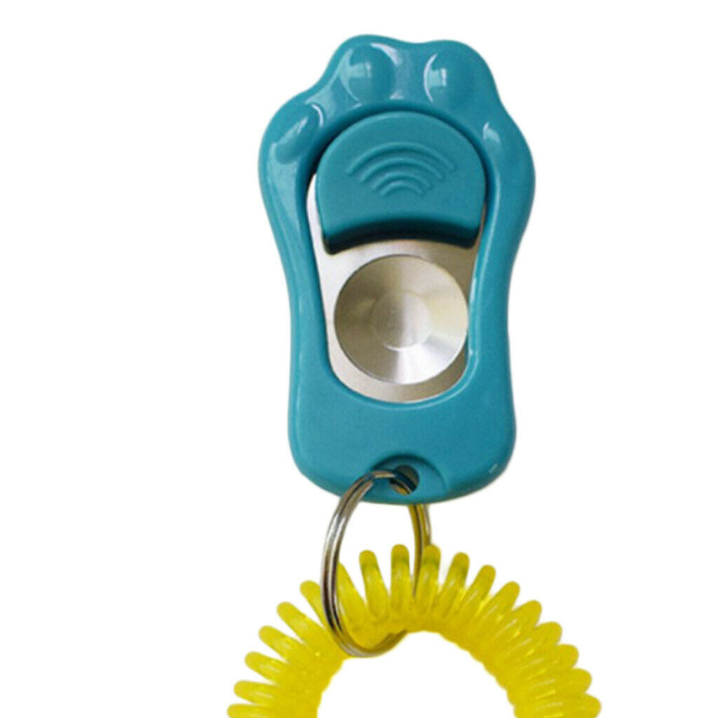Dog Whistle Clicker Pet Training Clicker Silent Bark Control Tools Blue