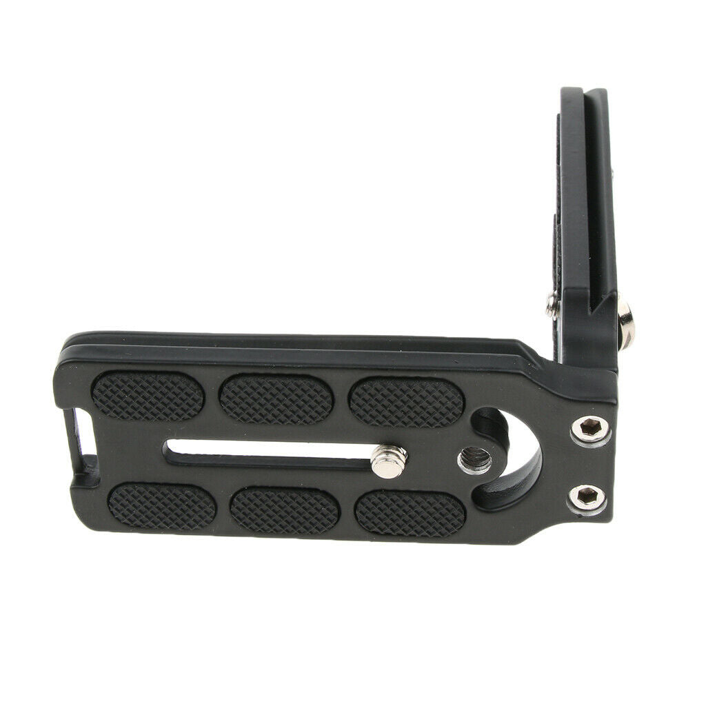 Vertical Hand Grip Quick Release L Shape Plate Bracket for Tripod Monopod