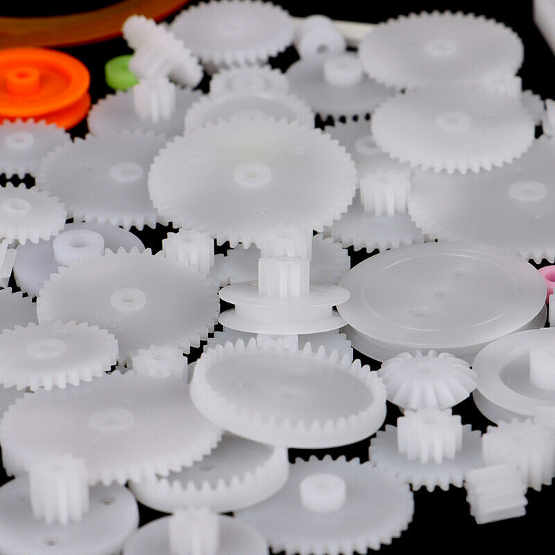 75PCS/lot Plastic Gear Rack Pulley Belt Worm Gear Single-and Double-gear HsFEH