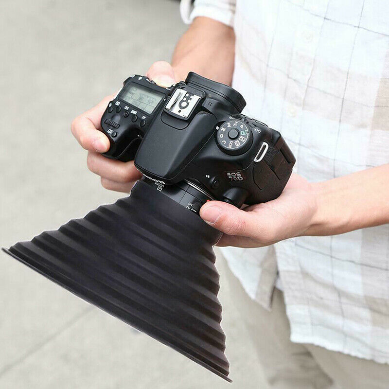 Anti-glass Ultimate Camera Lens Cover Hood Anti-reflective Silicone Photos S*DF