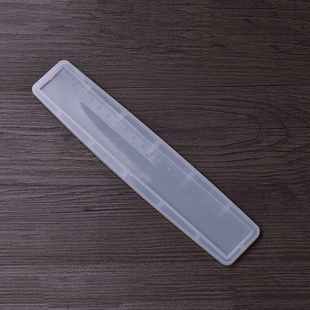 Rectangle Transparent Silicone Mold for DIY 20cm Ruler Mould Handmade Craft Tool