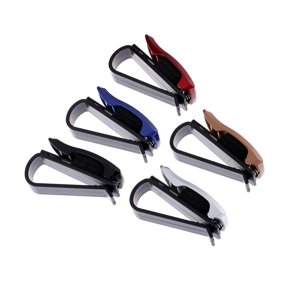 Red Car Sun Visor Clip Holder For Reading Glasses Sunglasses Eyeglass Card KBDA