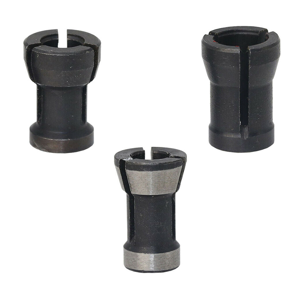 3pcs Steel Collet Chuck Head Milling Chuck Adapter for Engraving Machine
