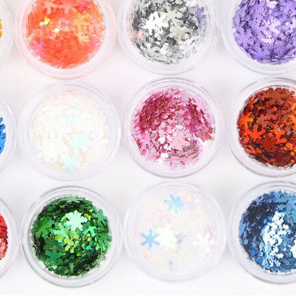 60Pcs Beautiful Nail Sequins Long Lasting Nail Art Manicure DIY Decoration