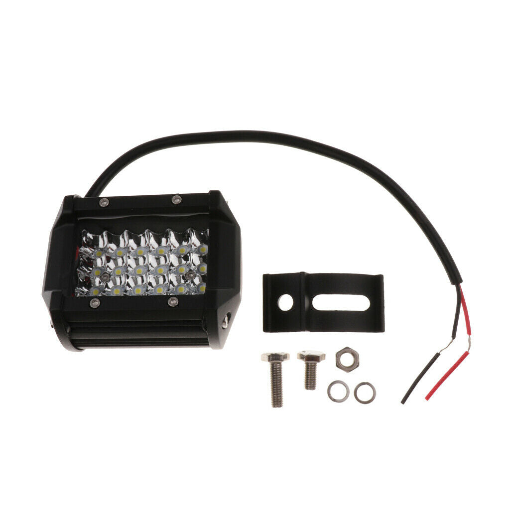 4'' 72W 9-30V Car Boat Truck Quad Row LED Work Light Driving Fog Spot Bulb