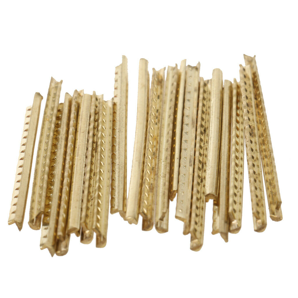 20Pcs Golden Brass Fret Wire Fretwires Precut Fret 2mm Folk Acoustic Guitars