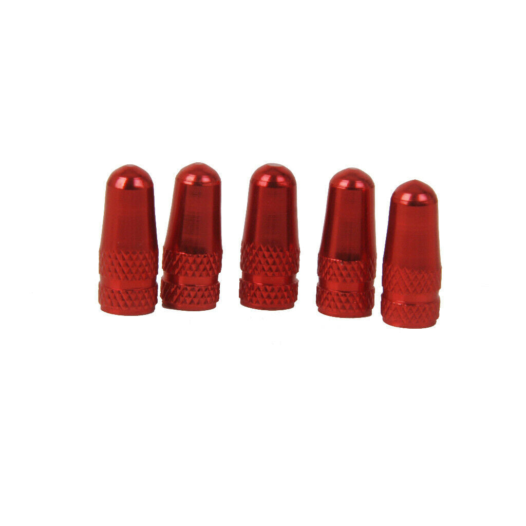 10Pcs  Air Valve s Aluminum Alloy  Valve  Red Knurled Design