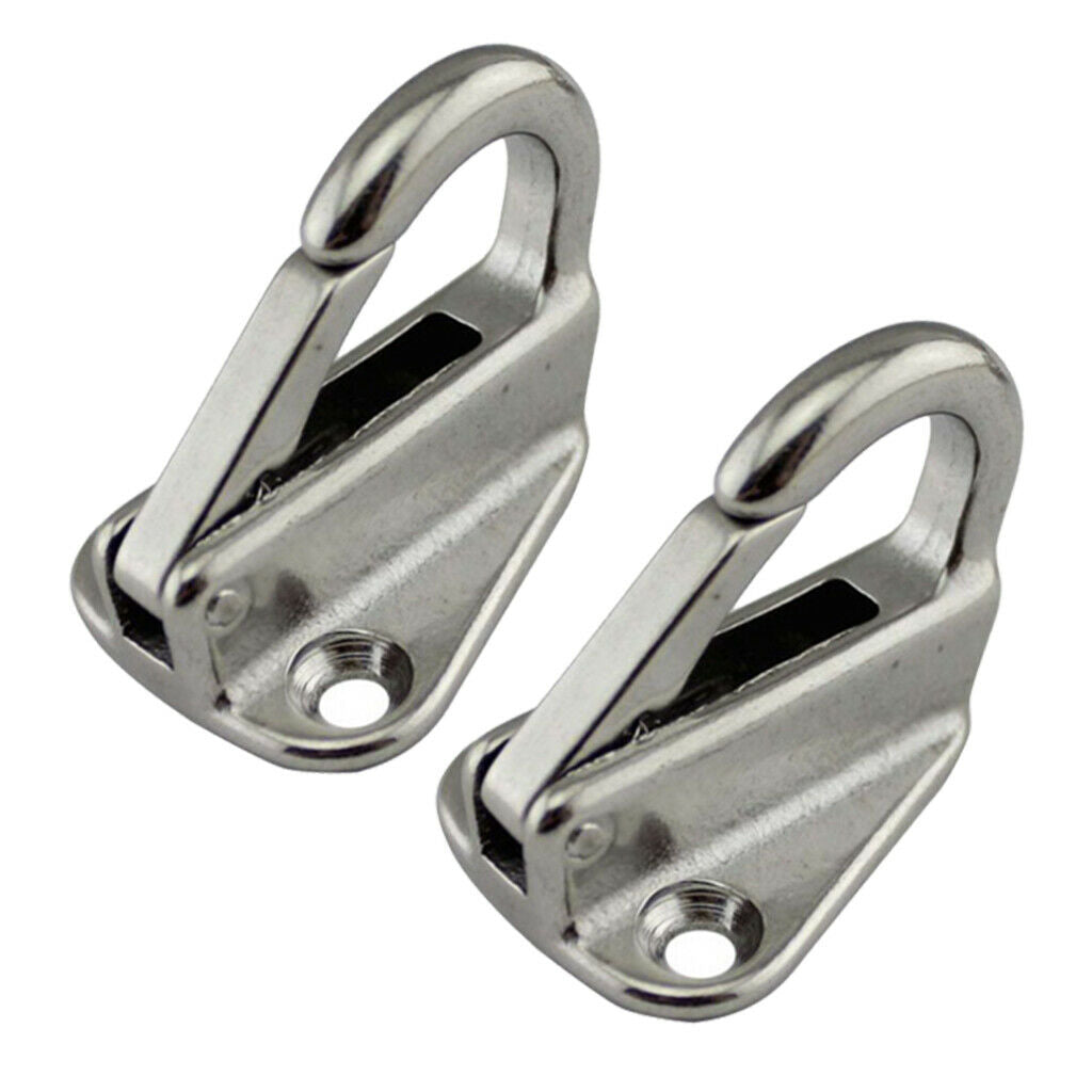 2 Packs Boat Tug Spring Snap Fending Hook Locked Fender Hooks Attach Rope