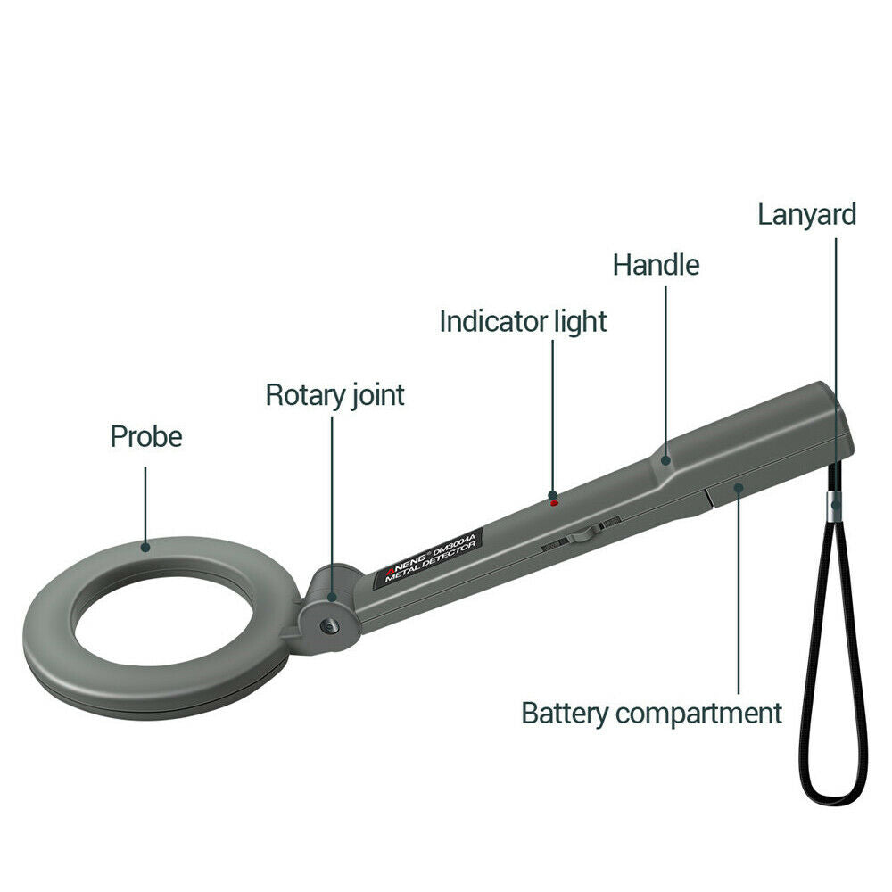 Handheld Metal Detector Airport Station Detection Scanning Security Scanner Tool