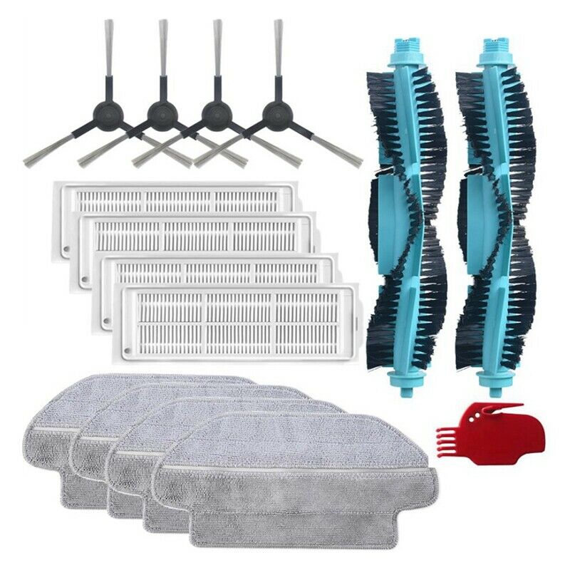 Main Brush Washable Filter Side Brush for Conga 1890 3790 3290 3490 3690 RobC1M5