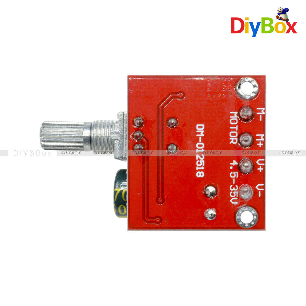 DC4.5V~35V 6V 12V 24V 5A PWM Motor Controller Speed LED Regulation Dimmer 20khz