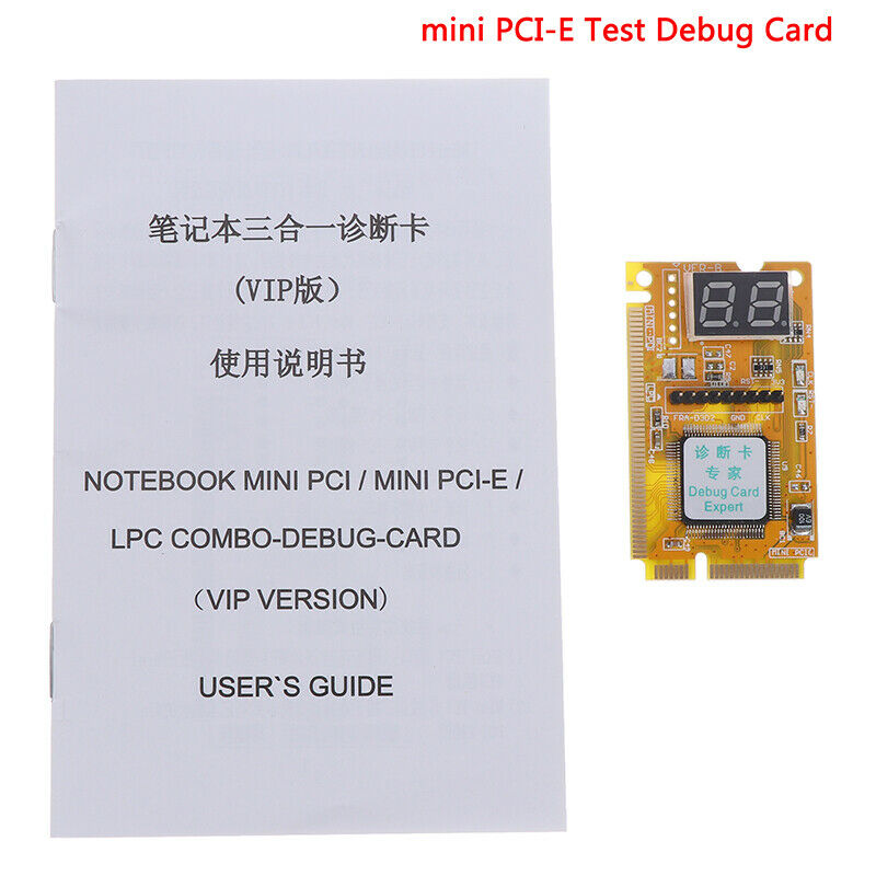 1Pcs Mini PCI-E PC laptop diagnostic post test debug card + LPC cabl^.l8