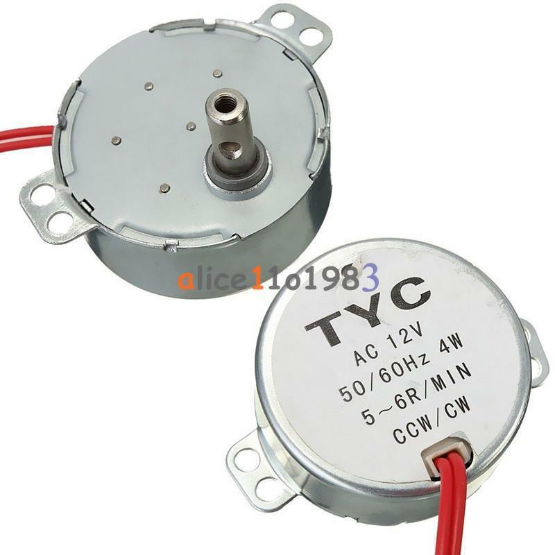 Pro TYC 50 AV 12V 4W 50/60Hz Synchronous Motor 5/6RPM CW CCW Microwave Turntable