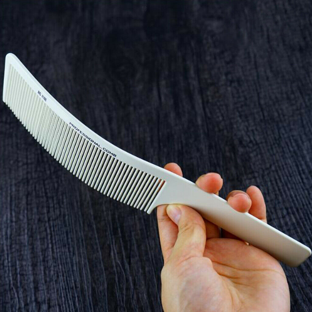 4x Curved Hair Clipper Cutting Comb Barber Flat Top Haircut Comb For Men