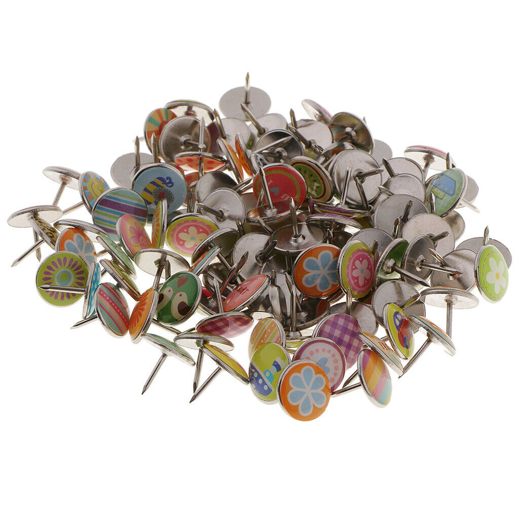 50 Pieces Thumb Tack Thumb Tacks Push Pins Round Head Pins Office Thumbtack
