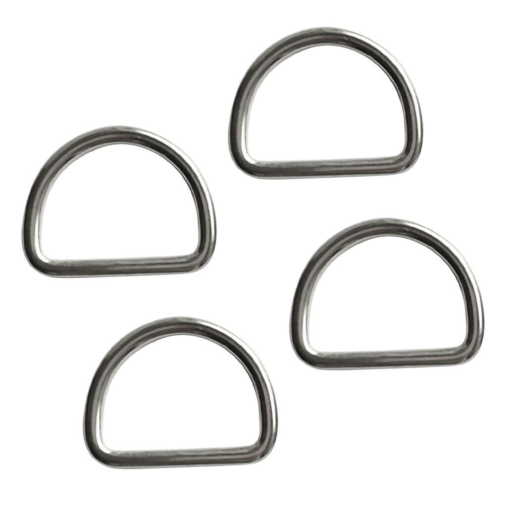 4Pc Scuba Choice Diving30mm Stainless Steel D-Ring Buckle Attachment Bridles