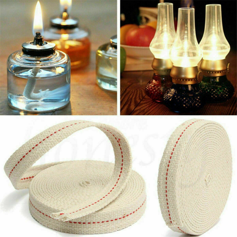1m*2cm Flat Cotton Oil Lamp Lantern Wick For Kerosene Burner Lighting