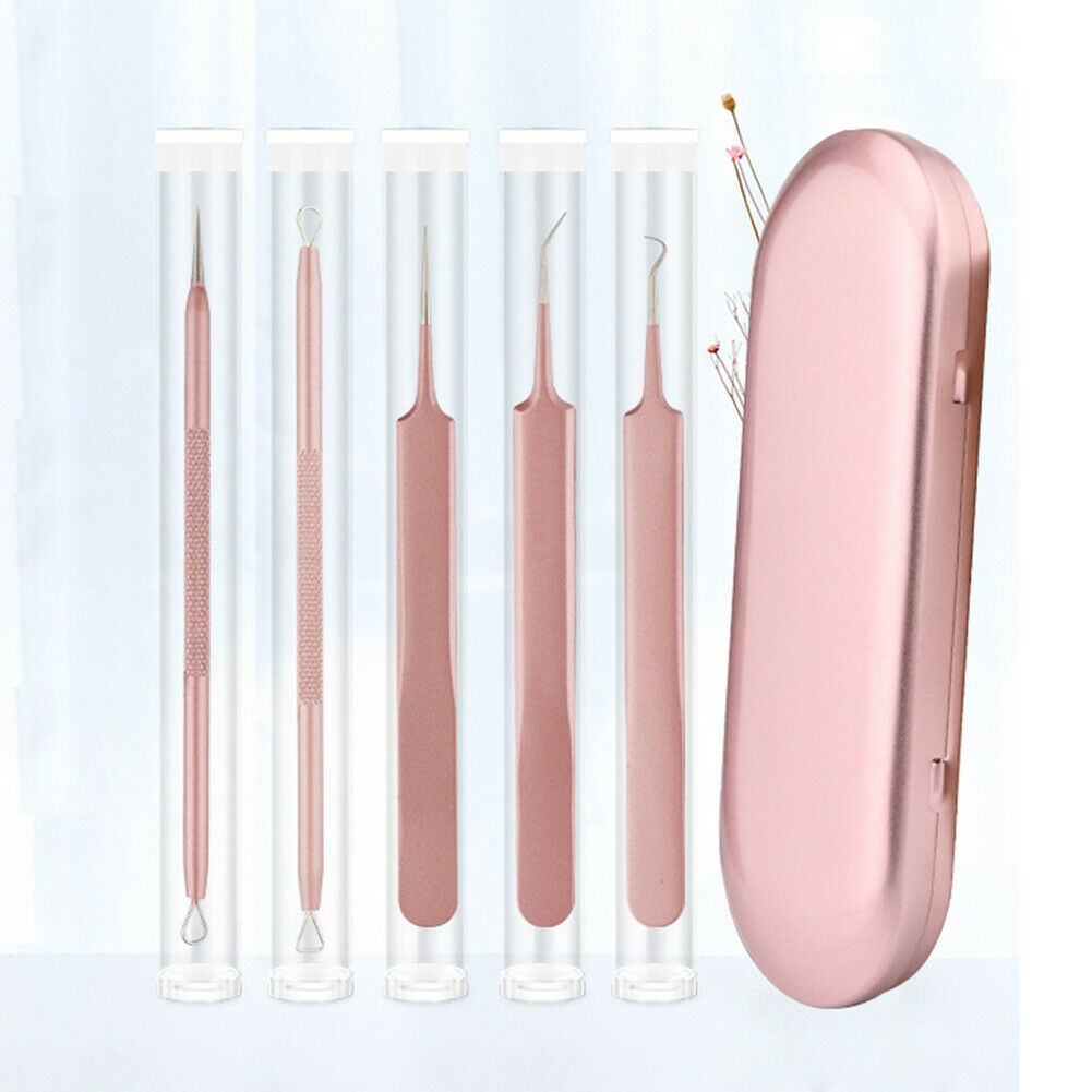 Acne Removal Needles Kit Pimple Extruder Spot Acne Clip Skin Care Tools @