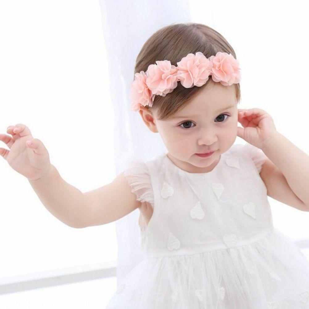 Cute Baby Girl Toddler Lace Flower Hair Band Headwear Kids Headband Accessory