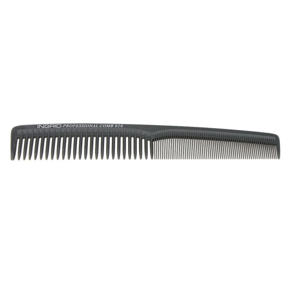 Fashional Hair Cutting Barbers Hairdressing Salon Plastic Combs Light Black