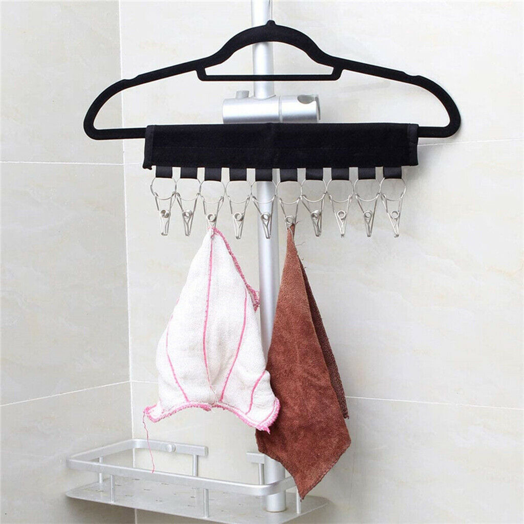 Portable Lightweight Metal Hat Organizer for Room Storage Clips Pack of 2