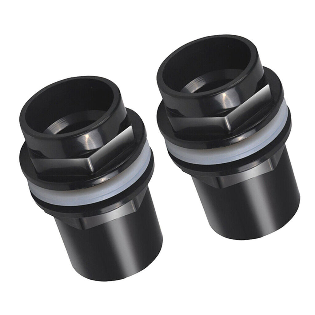 2x Fish Tank Pipe Joint Aquarium Pipe Connector Coupler Adapter 25mm Dia