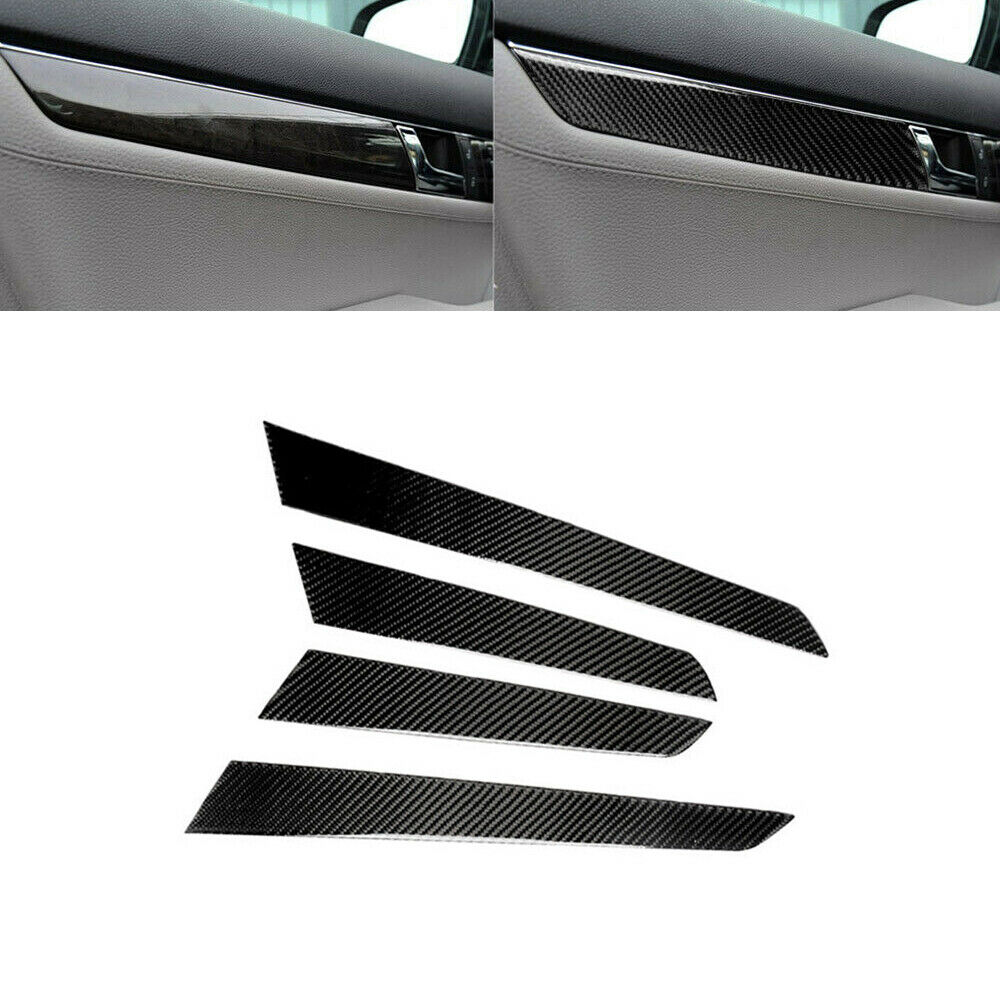 Carbon Fiber Interior Door Panel Cover For Mercedes Benz C Class W204 2007-2013