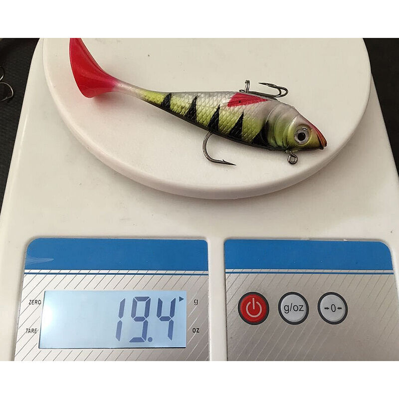 Easy Soft Lead Fish 11cm/19.4g T Shape Tail Fishing bait lures with Hook.l8