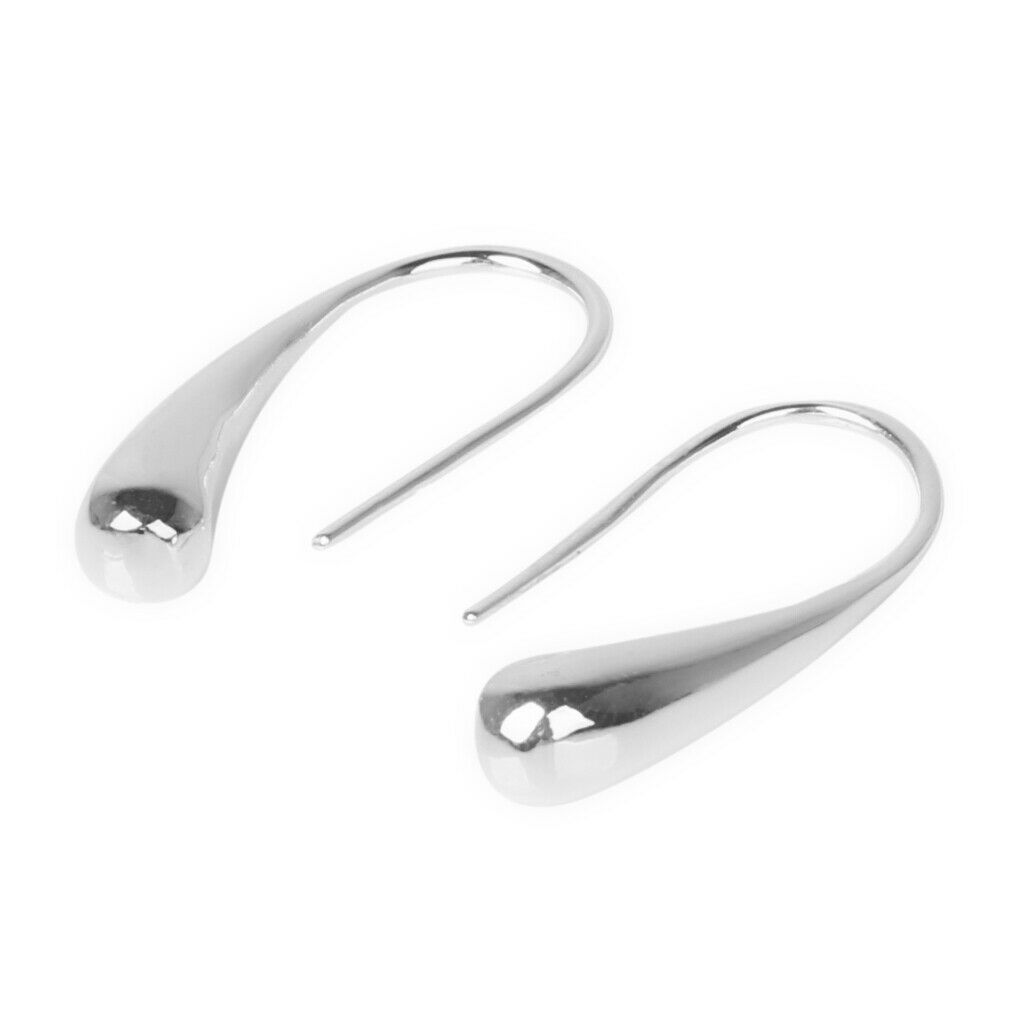 Simple Waterdrop Pendant Earrings Dangle Hook Women's Jewellery Ornament