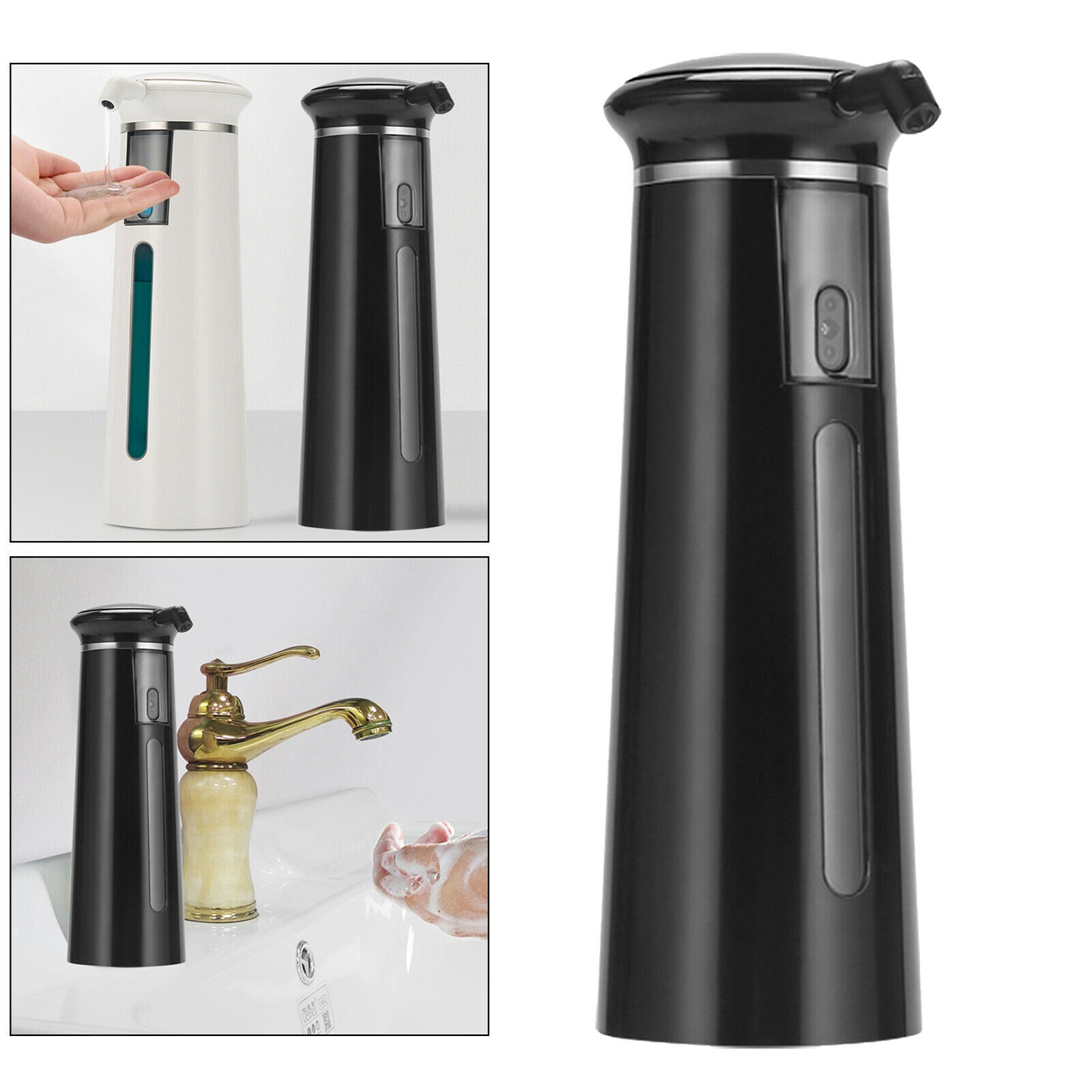 Bathroom No Touch Automatic Liquid Soap Dispenser Container Battery Operated