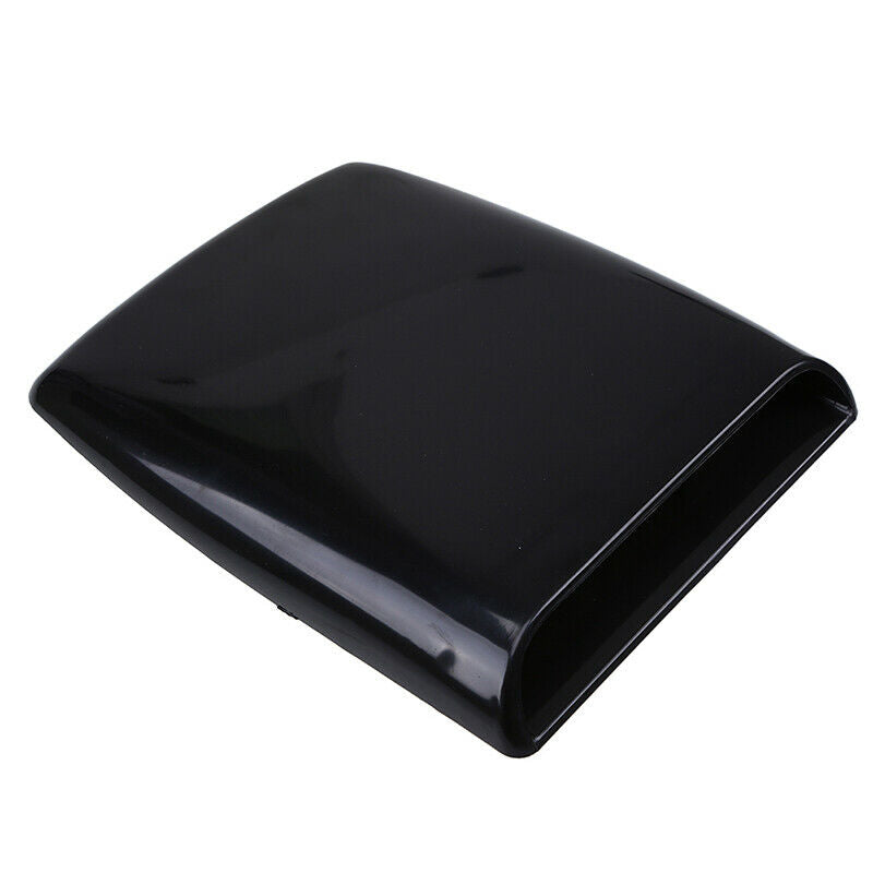 Black Air Flow Intake Hood Decorative Scoop Vent Bonnet Cover For Universal Car