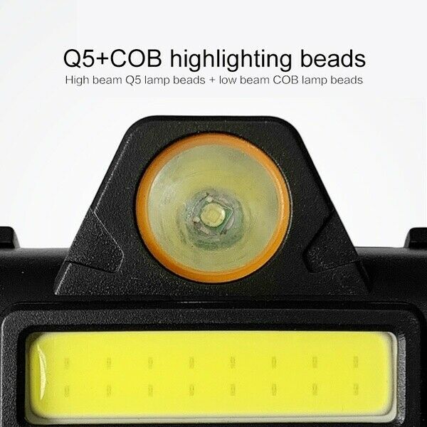 Mini COB led headlamp flashlight super bright head light torch lamp for camping