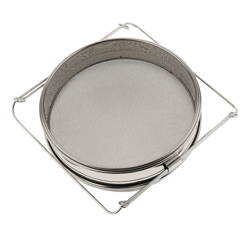 Stainless Steel Beekeeping Double Honey Strainer Filter Set Apiary Supplies